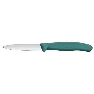 Victorinox Swiss Classic Paring Knife Straight Pointed Green 8cm ( 2 Pack)