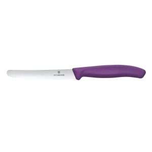 Victorinox Swiss Classic Tomato & Table Knife Wavy Purple 11cm ( 2 Pack)