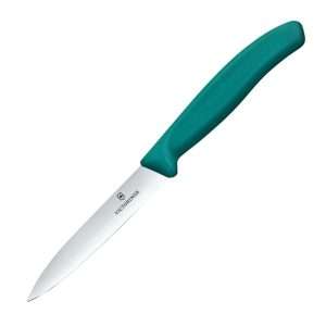Victorinox Swiss Classic Paring Knife Straight Pointed Tip Green 10cm