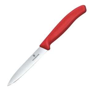 Victorinox Swiss Classic Paring Knife Straight Pointed Tip Red 10cm