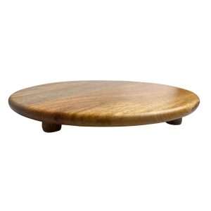 Olympia Mango Wood Round Display Stand with Legs 300x40mm 5 jk118 npi25 2