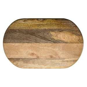 Olympia Mango Wood Rounded Rectangular Display Stand with Legs 350x220mm