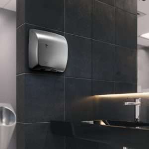 Dryflow EcoSlim HEPA Hand Dryer with Ioniser Brushed Satin DFES02BS 3 jk152 npi25 3