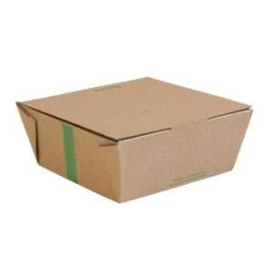 Vegware Microflute Hinged Hot Boxes 6x6" (210 Pack)