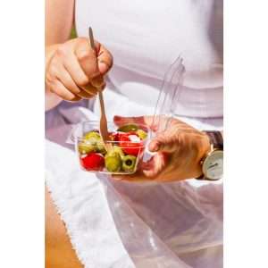 Vegware PLA Hinged Deli Containers 8oz (300 Pack) 3 jk382 npi25 3