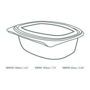 Vegware PLA Hinged Deli Containers 32oz (200 Pack) 3 jk430 npi25 3