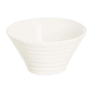 Arcoroc Appetizer Spiral Dishes White 85mm (24 Pack)