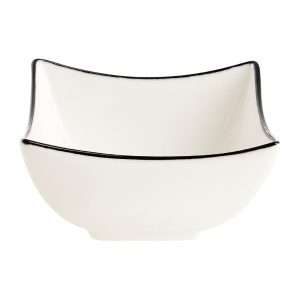 Arcoroc Appetizer Ludico Deep Square Bowls Black Line 90mm (24 Pack)