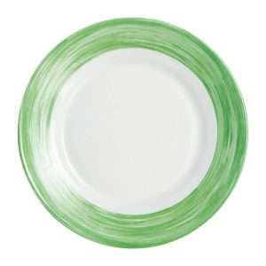 Arcoroc Brush Dessert Plates Green 195mm (12 Pack)