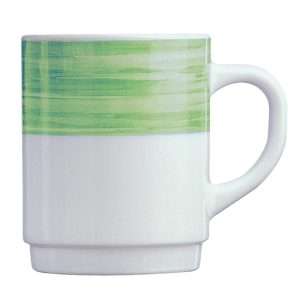 Arcoroc Brush Mugs Green 250ml (36 Pack)