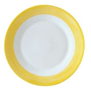 Arcoroc Brush Dinner Plates Yellow 252mm (12 Pack)