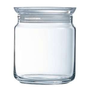 Luminarc Pure Jars with Glasses Lids 750ml (6 Pack)