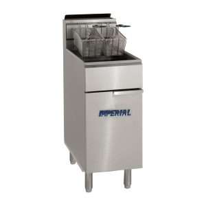 Imperial IFS-40 Free Standing Natural Gas Tube Fryer 31kW