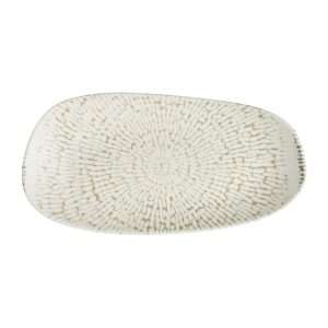 Churchill Cascade Opal Oblong Plates Taupe 300x150mm (12 Pack)