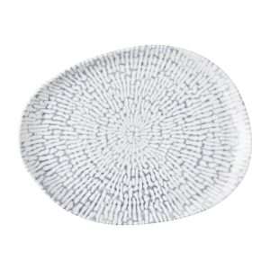 Churchill Cascade Natural Oblong Plates Indigo 260x200mm (6 Pack)