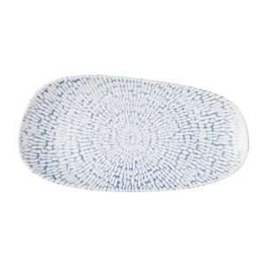 Churchill Cascade Opal Oblong Plates Indigo 300x150mm (12 Pack)