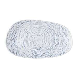 Churchill Cascade Opal Oblong Plates Indigo 260x150mm (12 Pack)