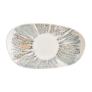 Churchill Lyra Organic Oblong Plates Pink Opal 260x150mm (12 Pack)