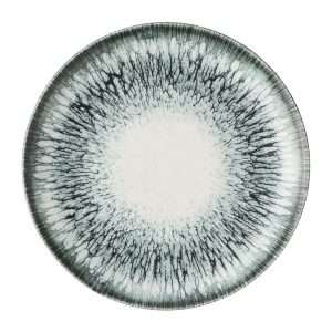 Churchill Inked Lume Coupe Plates Black 217mm (12 Pack)