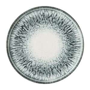 Churchill Inked Lumé Walled Plates Black 210mm (6 Pack)