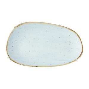 Churchill Stonecast Opal Oblong Plates Duck Egg Blue 220x130mm (12 Pack)