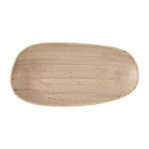 Churchill Stonecast Opal Oblong Plates Truffle 300x150mm (12 Pack)