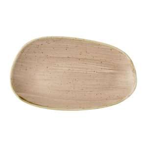 Churchill Stonecast Opal Oblong Plates Truffle 220x130mm (12 Pack)