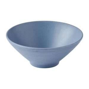 Churchill Emerge Melamine Small Rippled Bowl Oslo Blue 200mm (6 Pack)