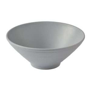 Churchill Emerge Melamine Medium Rippled Bowls Seattle Grey 227mm (6 Pack)