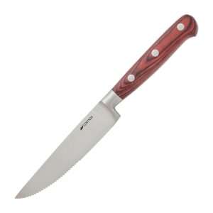 Comas Steak Knives Red Handles 258mm (6 Pack)