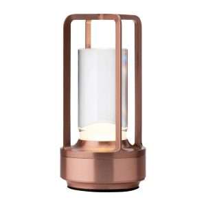 Utopia Cuba LED Cordless Table Lamps Brushed Copper 175mm (6 Pack)