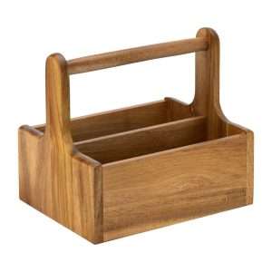 Utopia Medium Wooden Table Caddy (2 Pack)