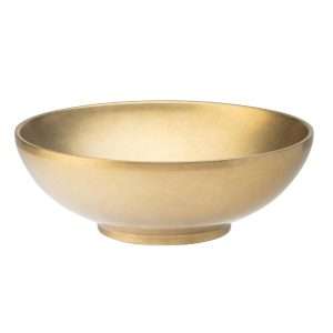 Utopia Artemis Double Walled Bowls Rumbled Gold 180mm (6 Pack)