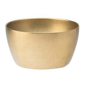 Utopia Artemis Double Walled Bowls Rumbled Gold 110mm (6 Pack)