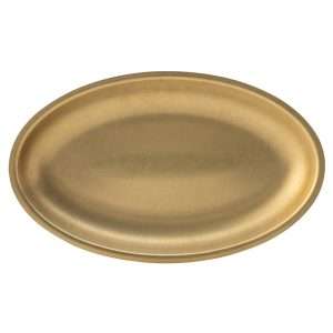 Utopia Artemis Oval Platters Rumbled Gold 300x180mm (6 Pack)