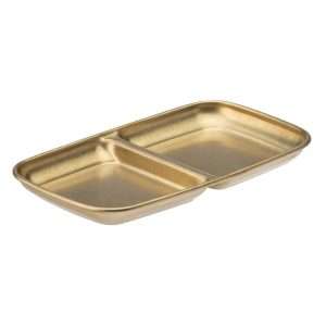 Utopia Artemis Double Dip Trays Rumbled Gold 155x90mm (12 Pack)