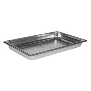 Matfer Bourgeat Stainless Steel Perforated 1/1 Gastronorm Tray 55mm