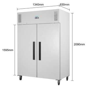 Polar G-Series Upright Double Door Freezer White 1152Ltr 7 pg043 npi25 7