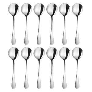 Amefa Sierra Hammered Round Soup Spoons (12 Pack) 3 1541364