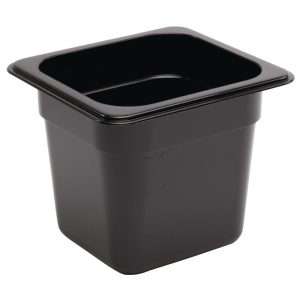 Vogue ABS Gastronorm Tray Black GN 1/6 150mm