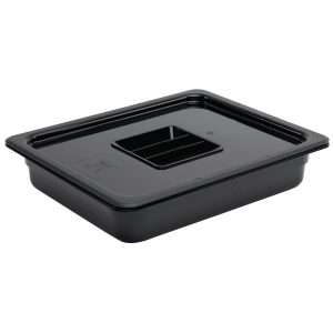 Vogue ABS Gastronorm Tray Black GN 1/2 65mm 3 168732