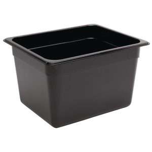 Vogue ABS Gastronorm Tray Black GN 1/2 200mm