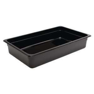 Vogue ABS Gastronorm Tray Black GN 1/1 100mm