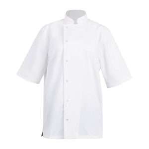 Southside Oakland Lyocell and Cotton Short Sleeve Chefs Jacket White Size XL