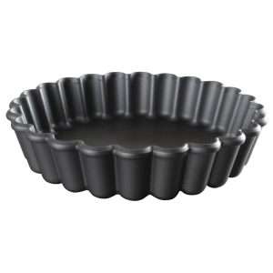 Matfer Bourgeat Exoglass Round Fluted Tartlet Mould 90mm (12 Pack)