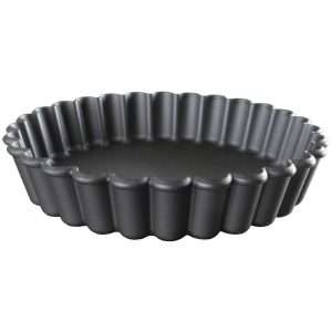 Matfer Bourgeat Exoglass Round Fluted Tartlet Mould 110mm (12 Pack)