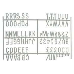 Beaumont 20mm Letter Set (540 characters) White