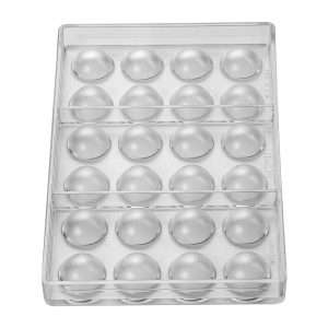 Pavoni 30x15mm Hemisphere Mould 275x175mm 4 hx542 npi24 3