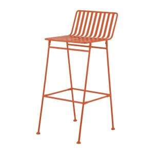 Bolero Spritz Slatted Bar Stools Vibrant Orange (2 Pack)