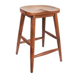 Bolero Halsbury Curved Mango Wood Stools (2 Pack)